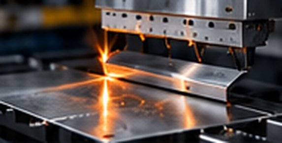 Sheet metal on a press brake